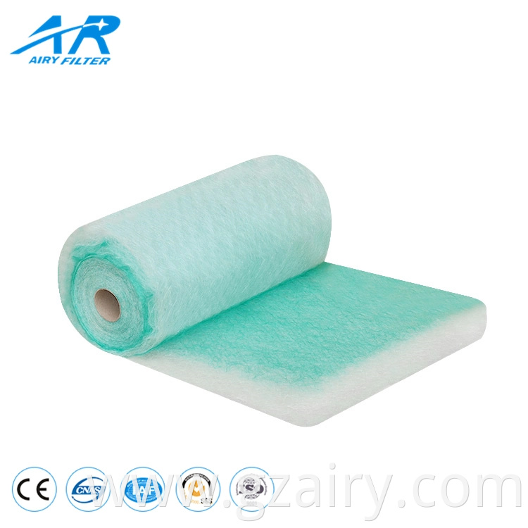 Glassfiber Filter Media Floor Filter in Roll for Paint Booth /Spray Booth